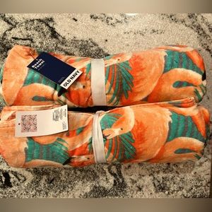 2 Old Navy Flamingo Beach Towels
